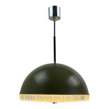 Space Age 1970 pendant light, brown and chrome