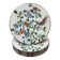6 porcelain plates from Paris for Tiffany & Co, bird and peonies.