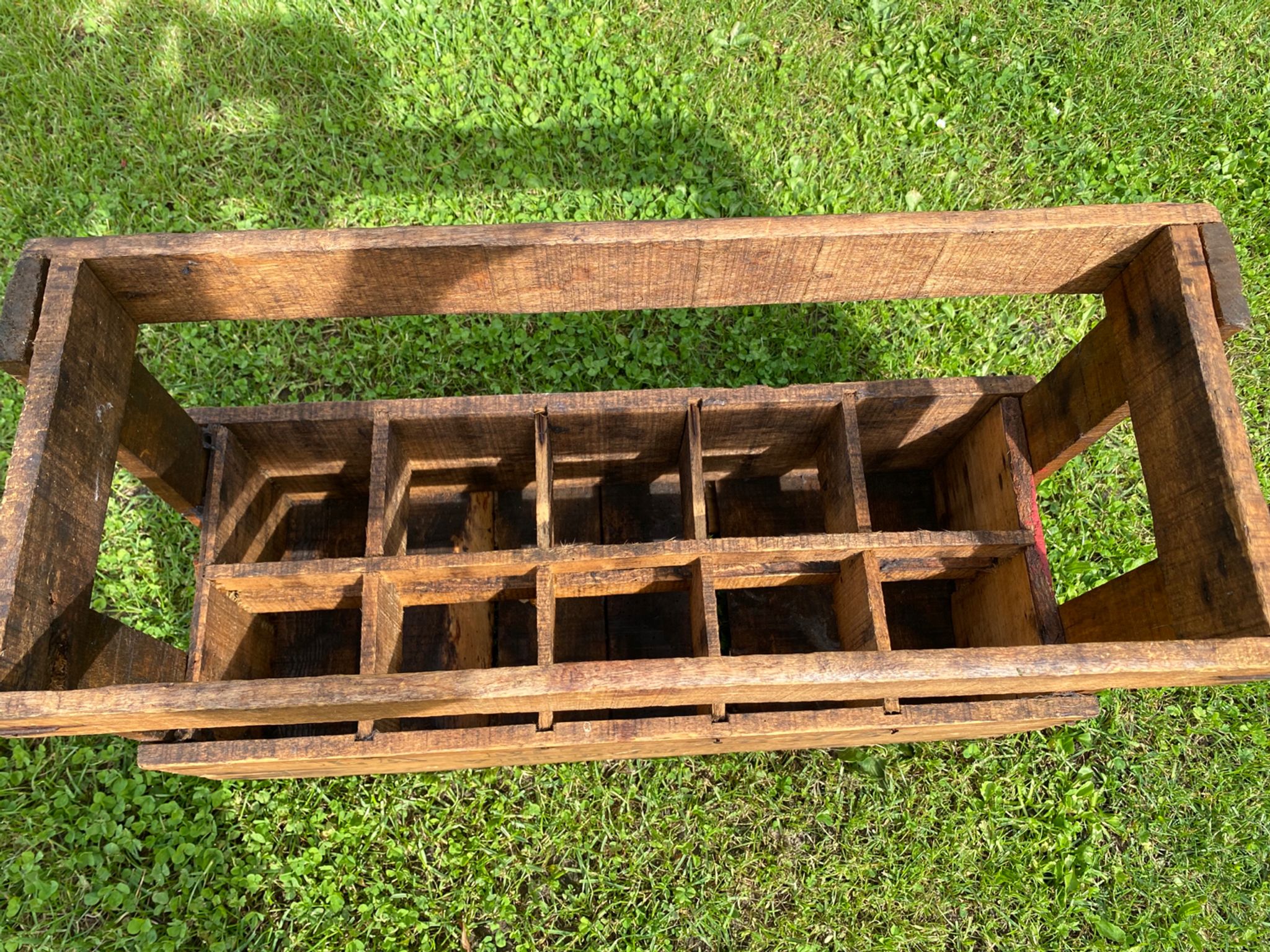 Old bottle rack
