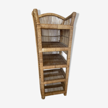 Rattan shelf