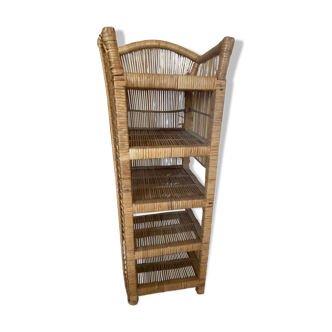 Rattan shelf
