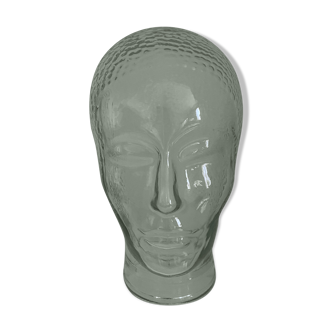 Marotte, vintage glass head from the 60s Fornasetti workshops
