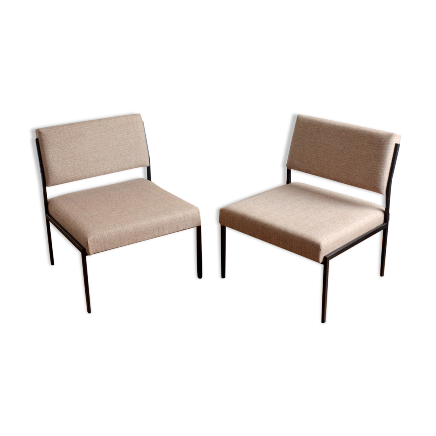 Pair of Modernist chairs by Gijs Van Der Sluis 1950s