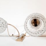 Pair of double wall lights from the 70s