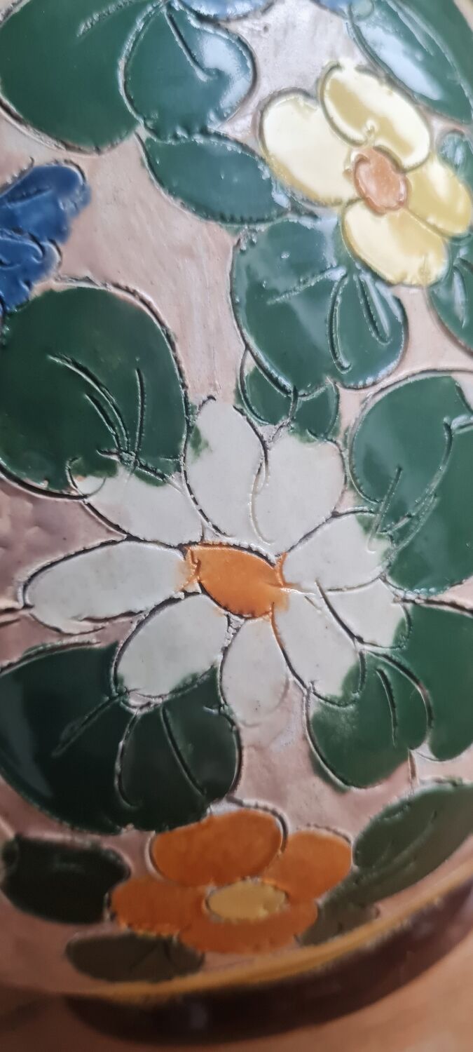 Vallauris earthenware vase