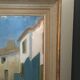 Oil on paper, glazed wood frame