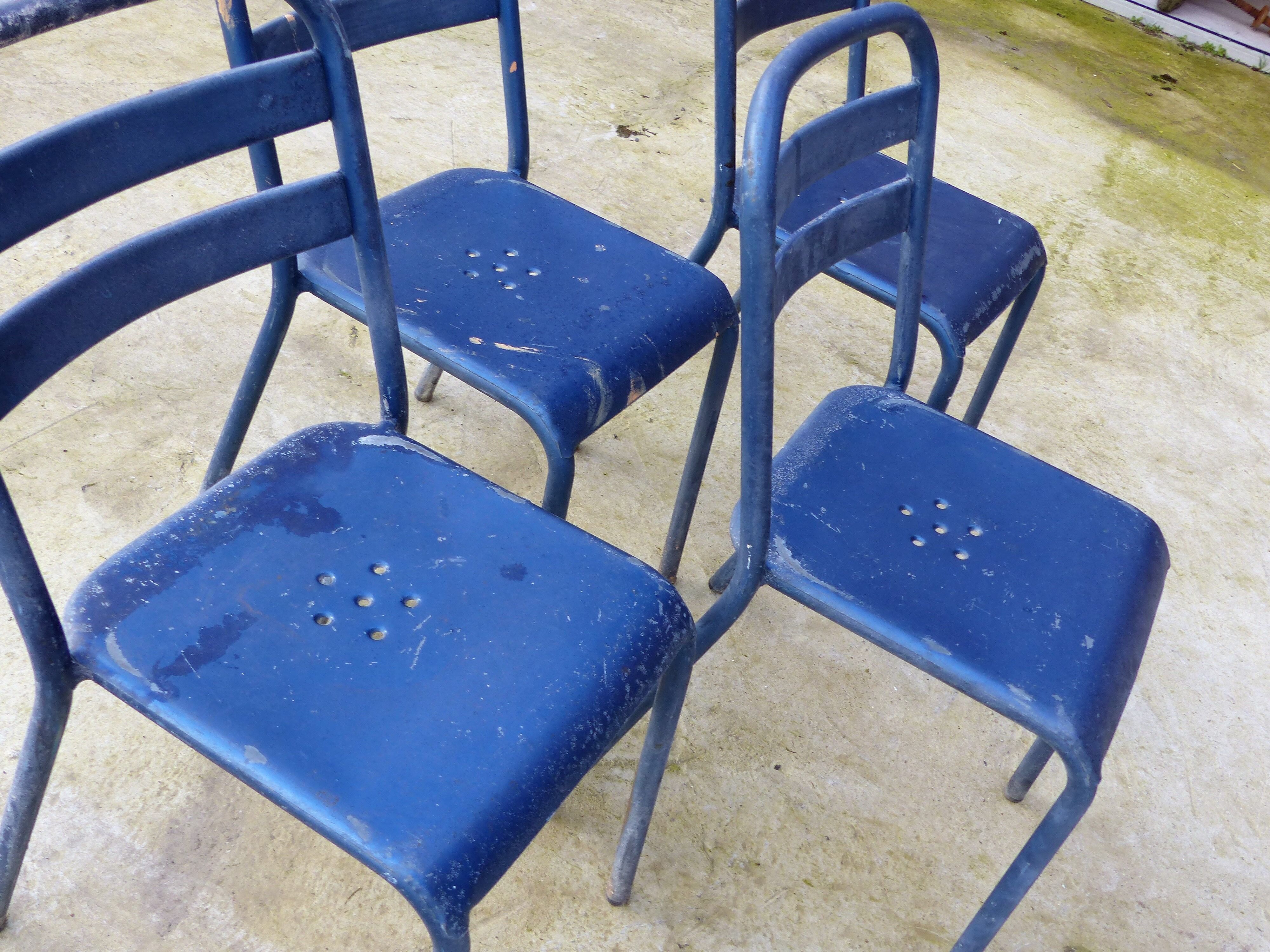 4 vintage bistro chairs