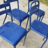 Suite de 4 chaises bistrot vintage