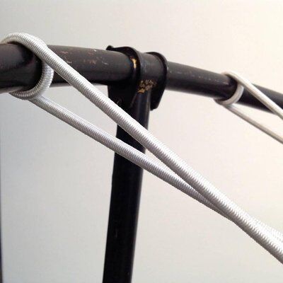 Set of two chairs with spider web seat by Hoffer, France 1958