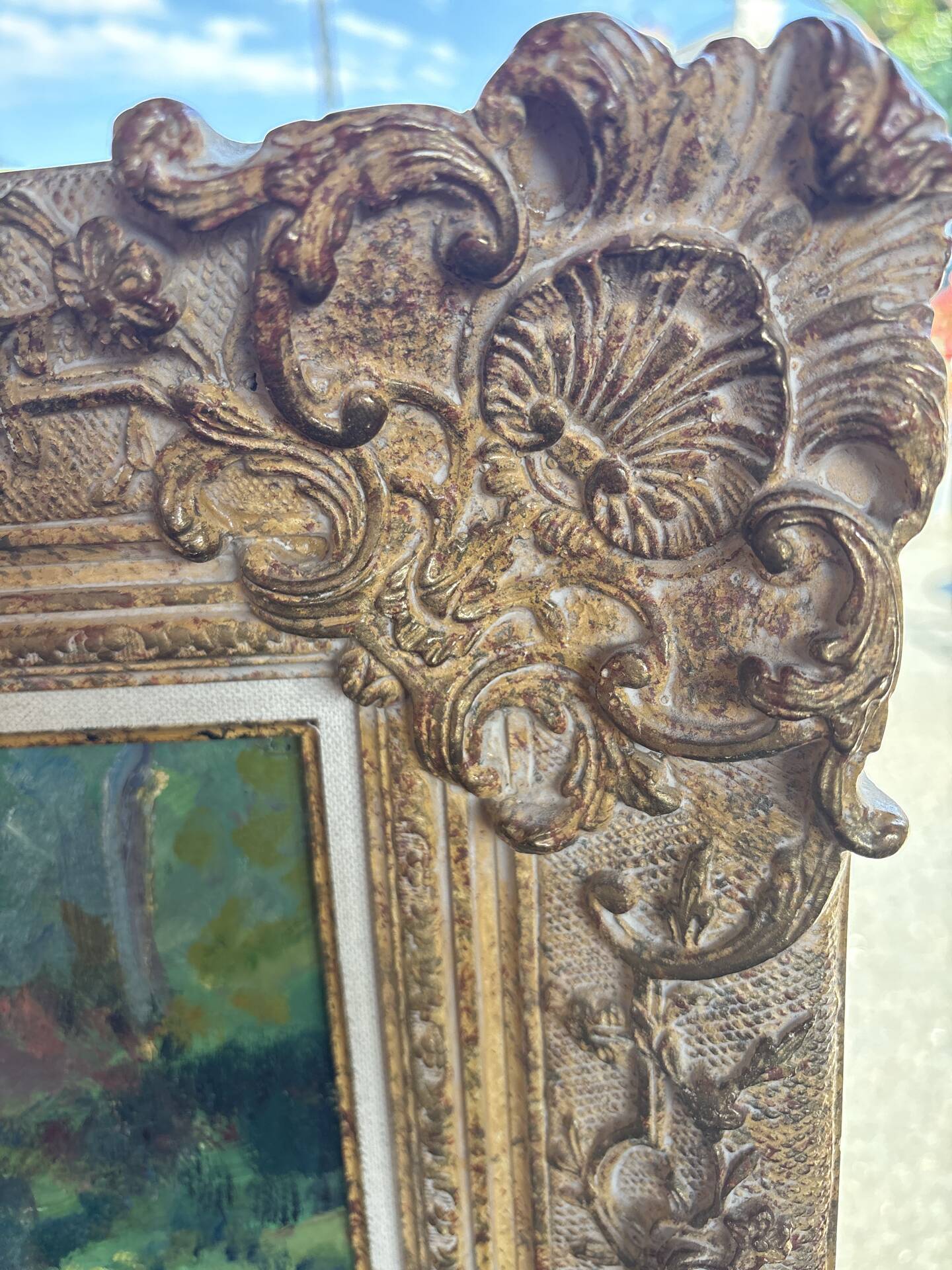 Large oil on canvas signed Reine Cimière - Salon de Paris 1964
