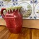 Old ceramic jug pitcher Asian oxblood China Chinese 19th