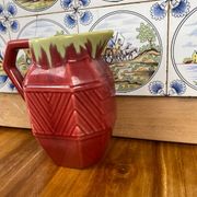 Ancien pichet verseuse  ceramique sang de boeuf asiatique chine chinese 19 ème
