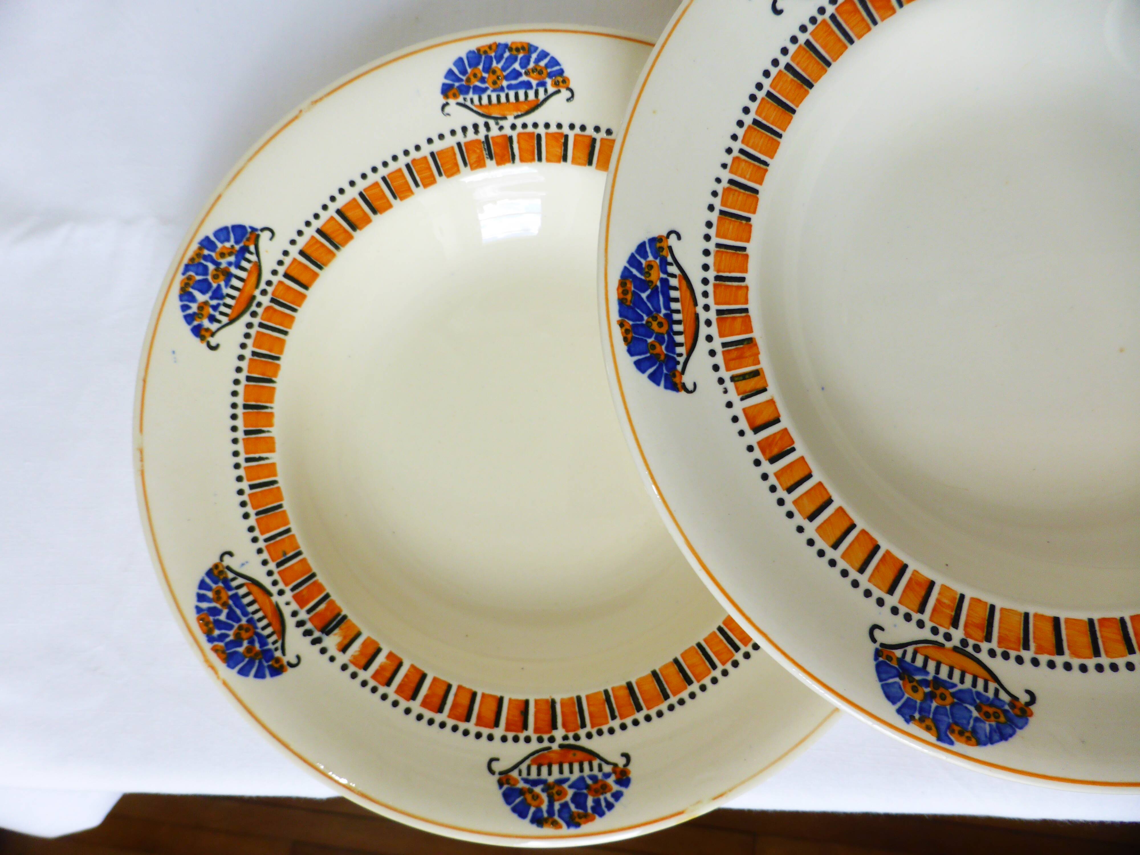 4 assiettes creuses Longwy