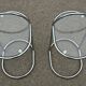 German chrome and glass bedside tables, 1981, set of 2