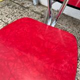 Chairs in formica red foot compass