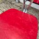 Chairs in formica red foot compass
