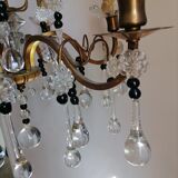 Lustre à pampilles du début du XXème siècle