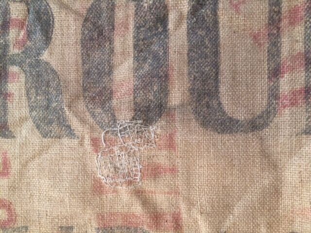 Old burlap bag "Courouble Roubaix"