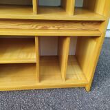 Ensemble de 2 meuble de rangement en bois range vinyle