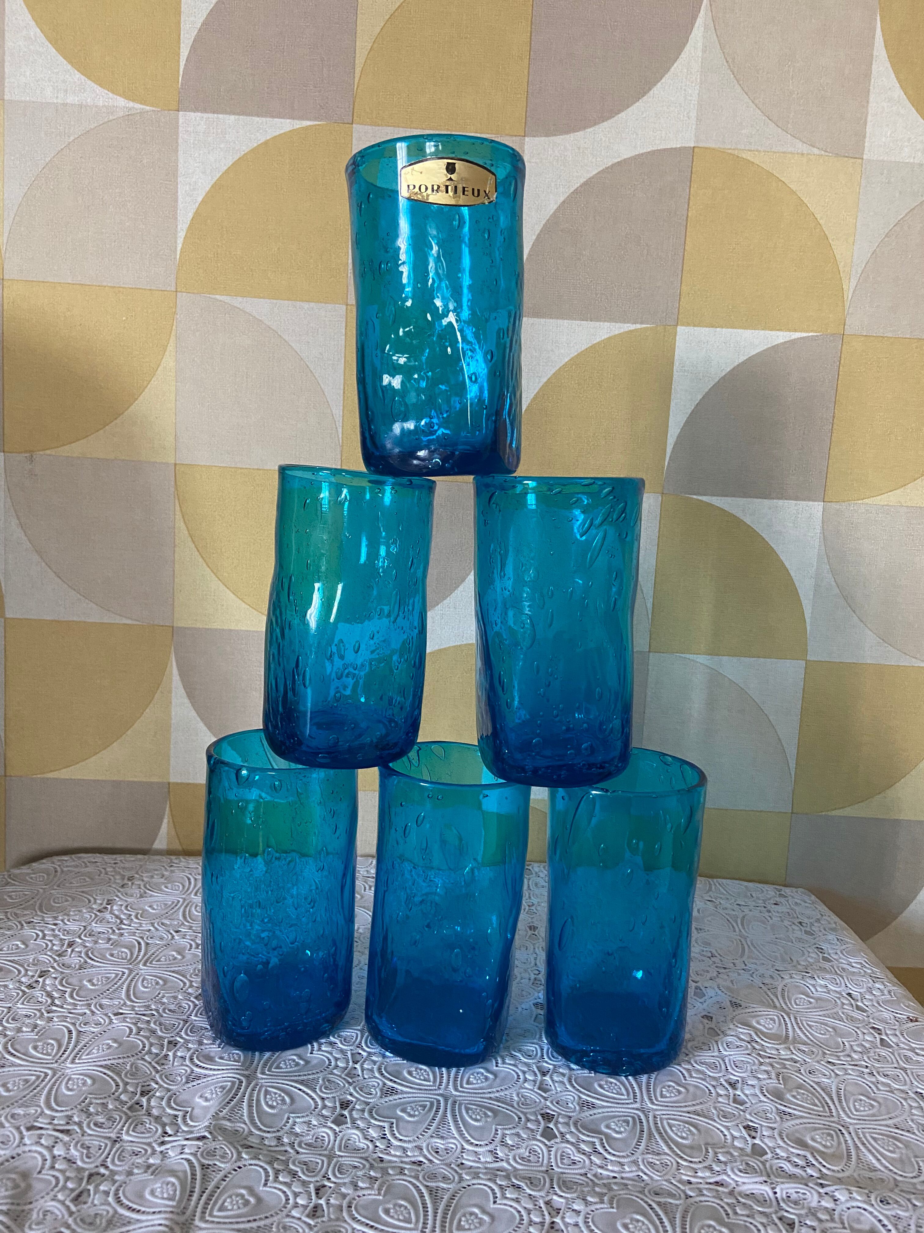 Set of 6 portative glasses