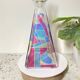 Carafe multicolore en forme de pyramide de Murano - 1980