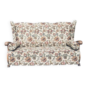 High Wing Back 3-Seater Sofa, 1900s