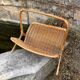 Rattan magazine rack