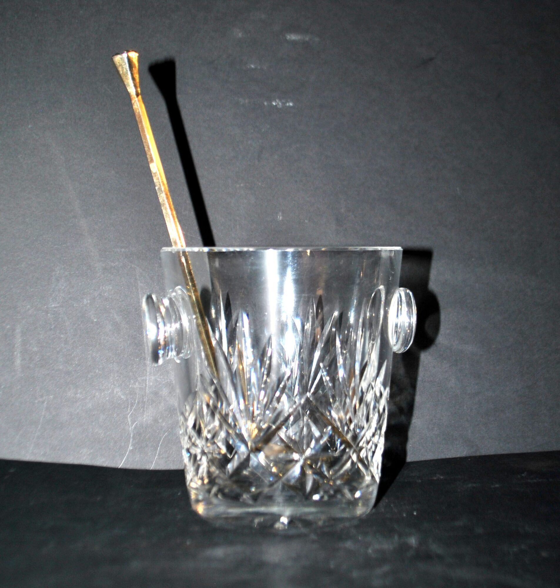 Cut crystal ice bucket Saint-Louis model Massenet H12cm