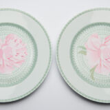 4 plates Hermès Peonies 25cm