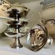 4 stainless steel ice cream bowls