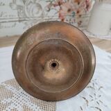 Pusher candle holder on solid brass frame