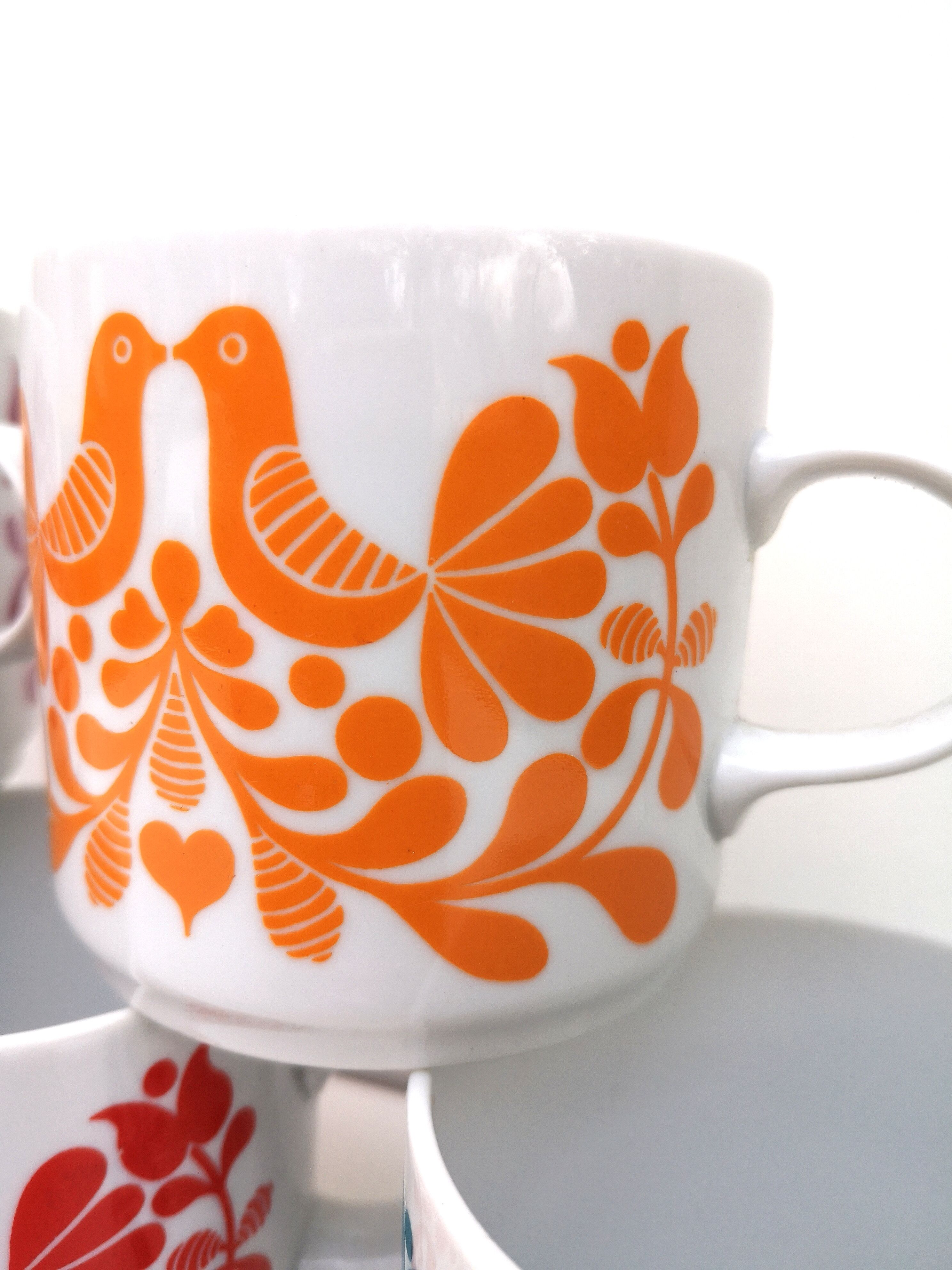Set of 5 vintage Alfoldi cups
