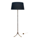 Bronze floor lamp in faux-bamboo style by Maison Baguès.