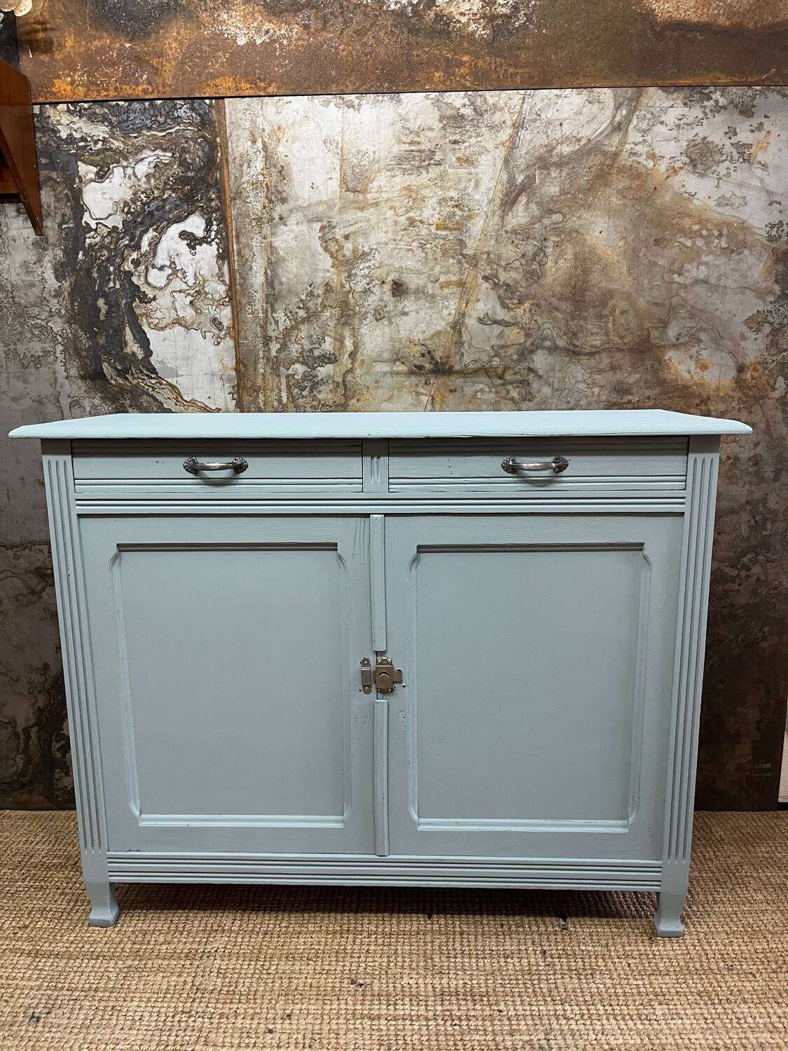 Waterfall blue Parisian sideboard