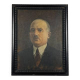 Portrait of a man in a suit, late 19th century, oil on plywood.