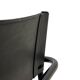 Set of 4 Bauhaus cantilever chairs in black imitation leather design