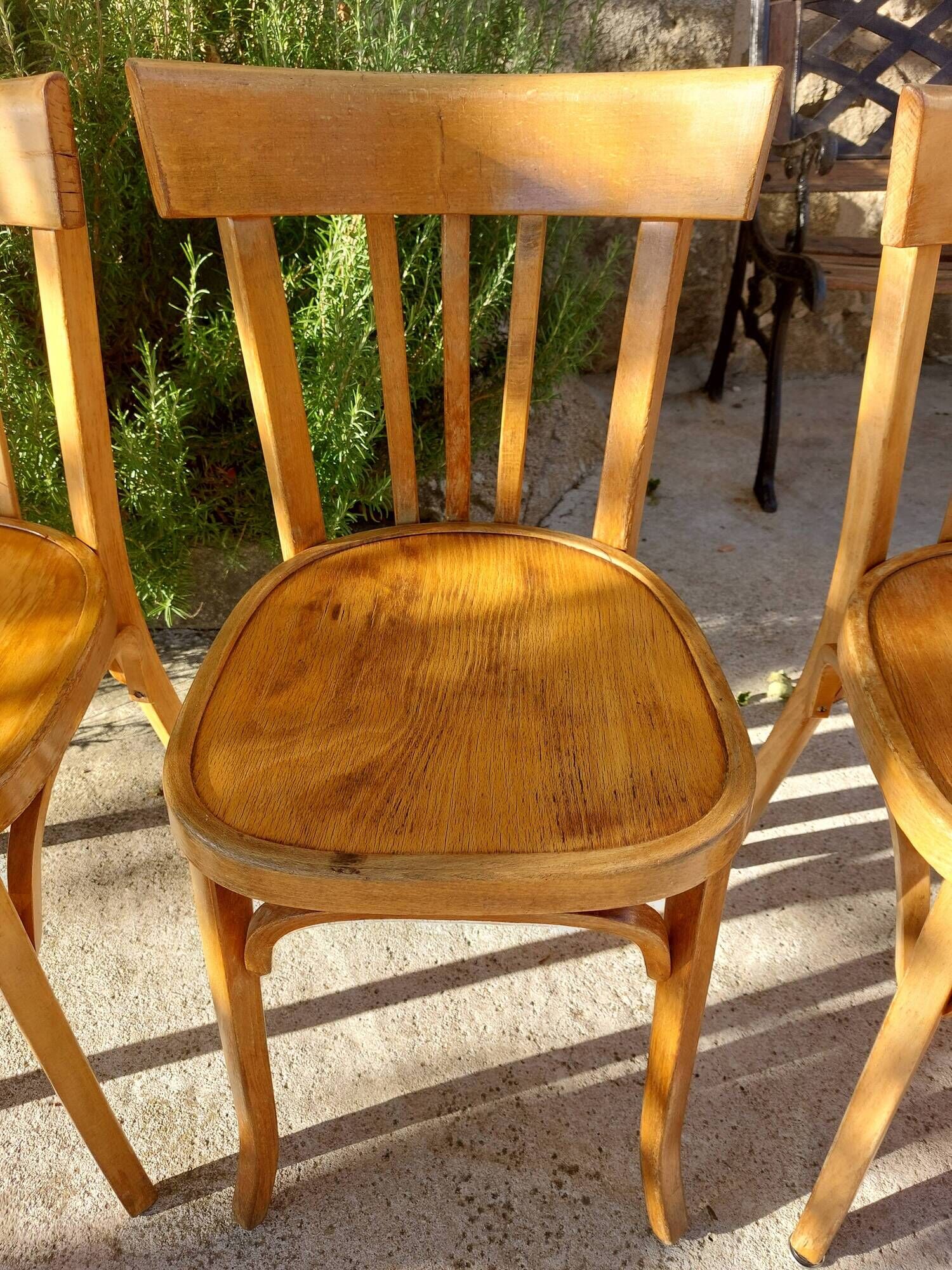 4 vintage Baumann bistro chairs