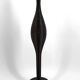 Important brutalist / Africanist lamp in wood – 1950s-1960s