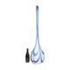 Soliflore vase in blue white glass of murano superb decoration