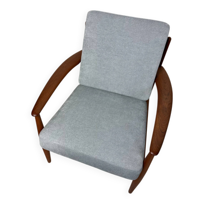 Fauteuil en teck danois vintage des années 1950 par Grete Jalk pour France & Daverkosen