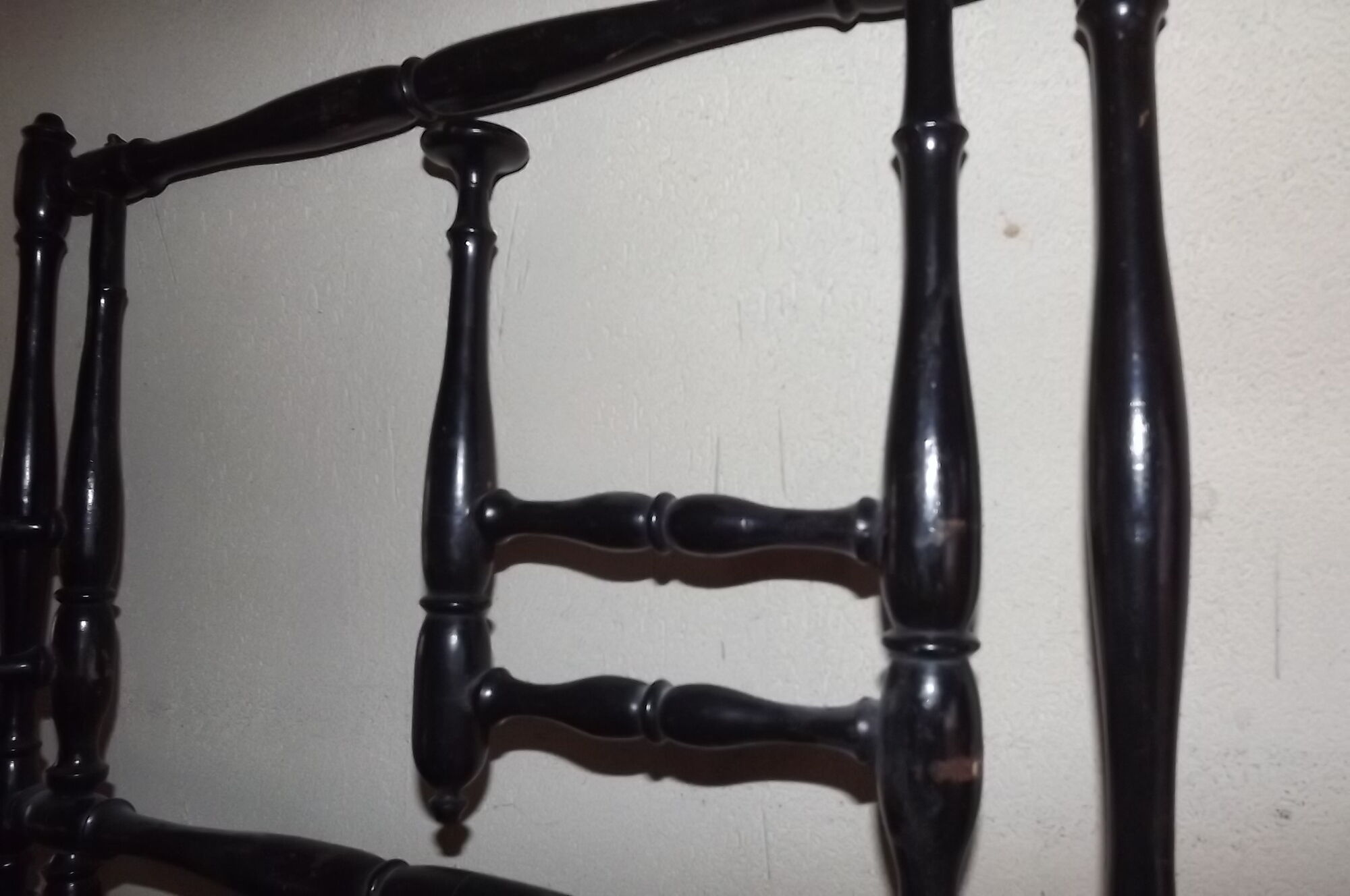 Wearing coats Napoleon III blackened wooden 6 hooks
