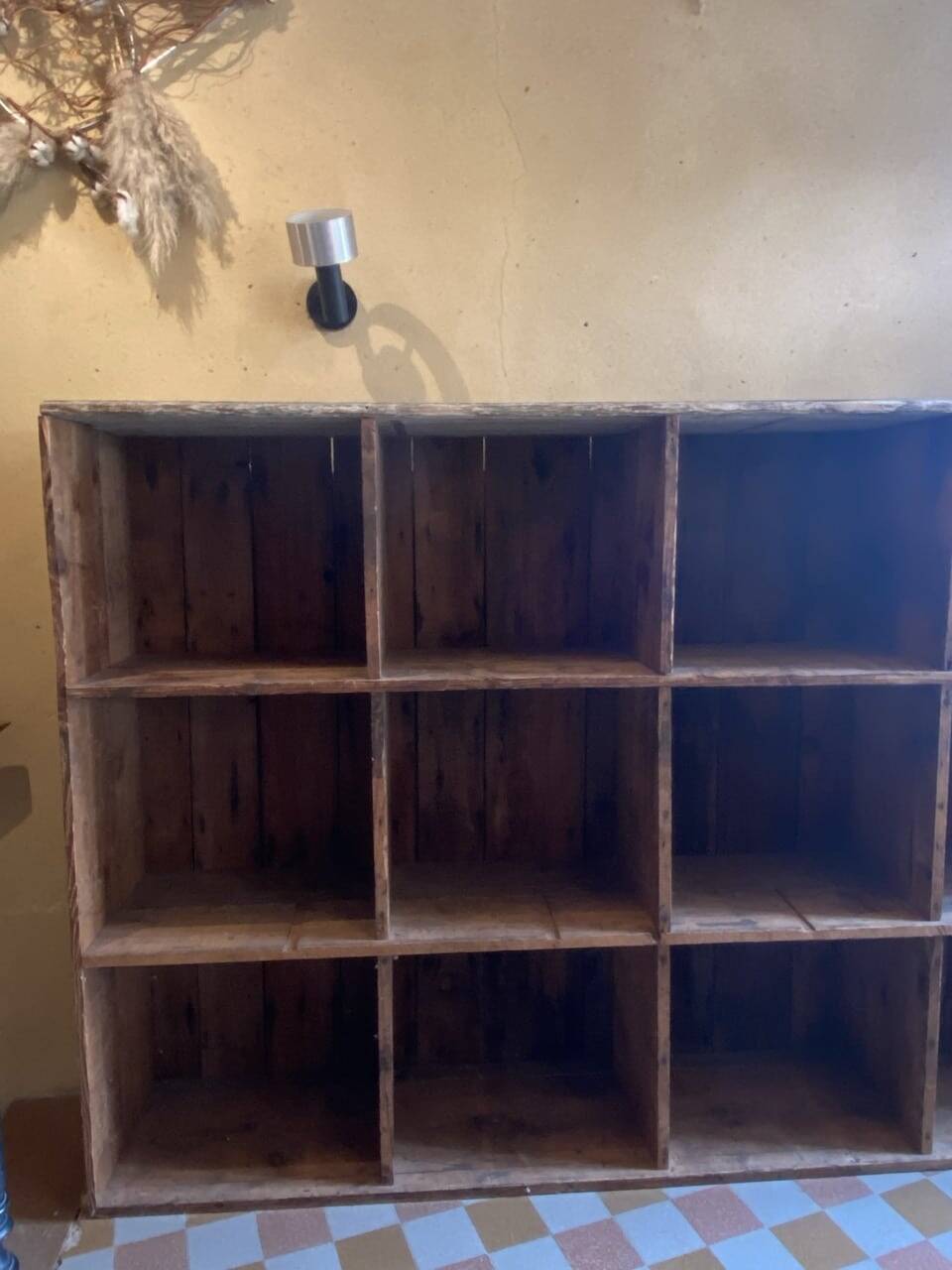 Antique workshop cabinet with drawers