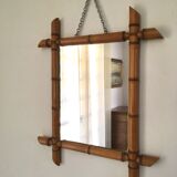 Bamboo barber mirror