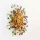 Large Italian Gilt Florentine Flush Mount Light by Banci Firenze