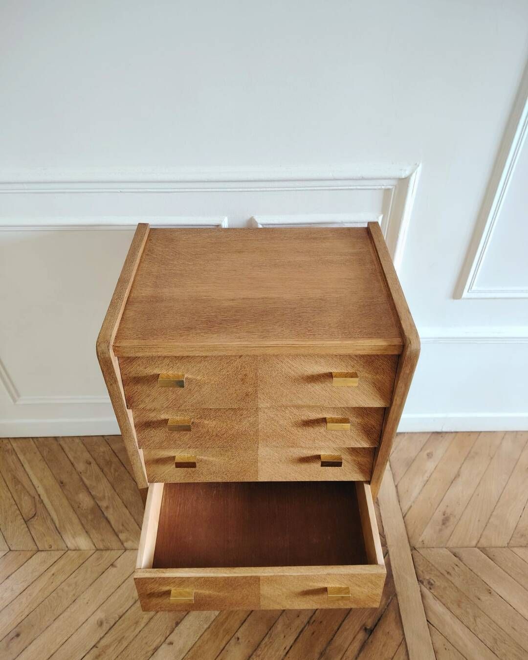 Renovated vintage chest of drawers, Scandinavian style, 1950s-60s.