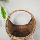 Wicker rattan log basket from the 1970s/80s