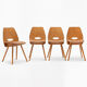 Lot de 4 chaises Tatra