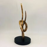 Sculpture of intertwined flames.