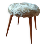 Vintage 60s stool with 4 compass legs