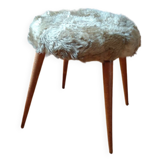 Vintage 60s stool with 4 compass legs